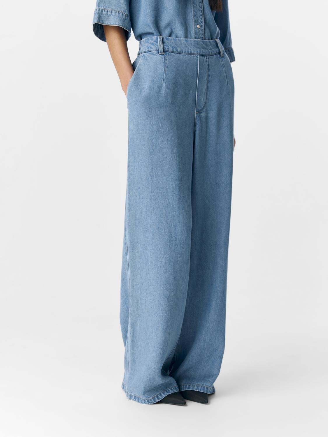 OBJFRAME Trousers - Light Blue Denim - VERO MODA & VILA Bergvik